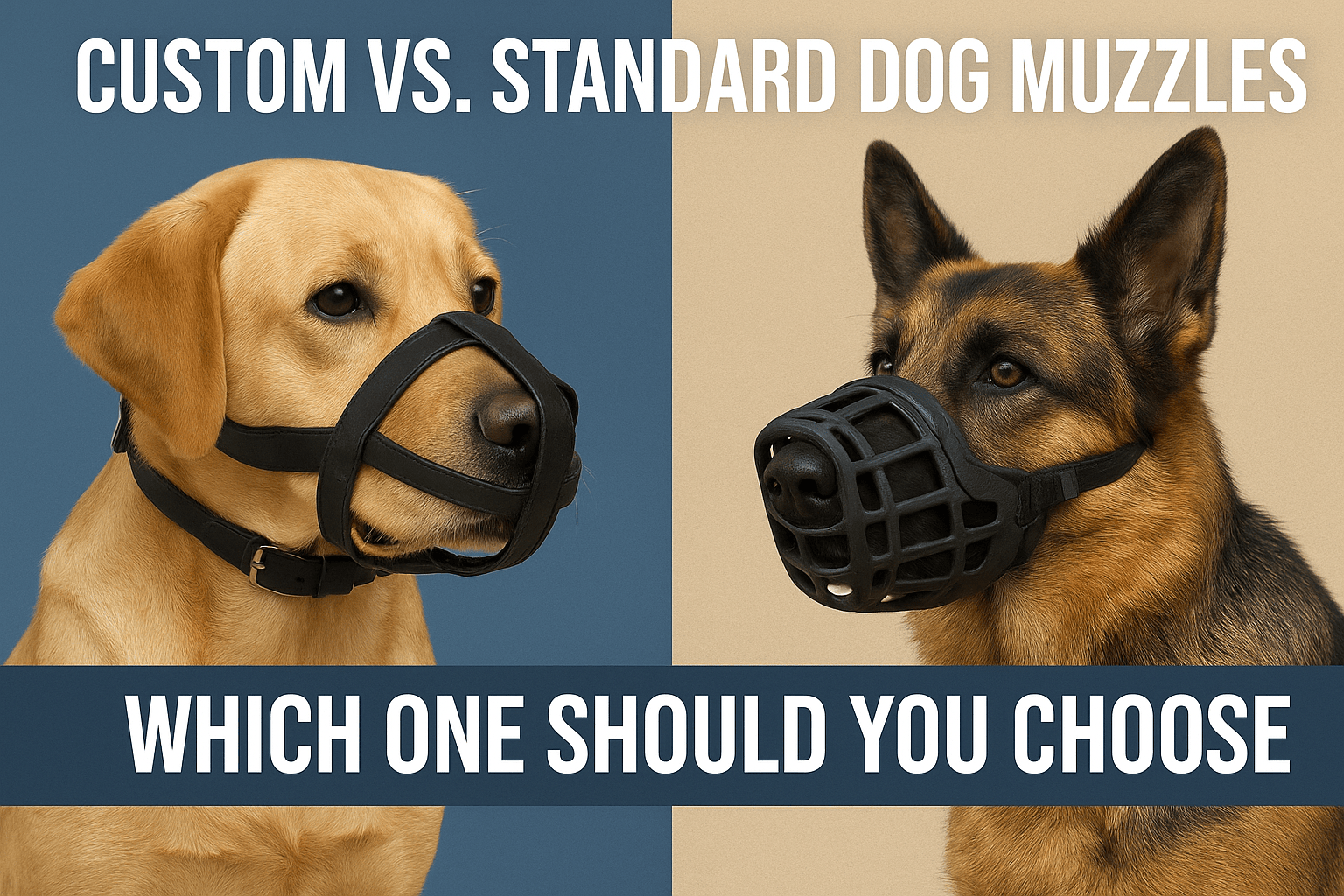 Custom vs. Standard Dog Muzzles: Which One Should You Choose?
