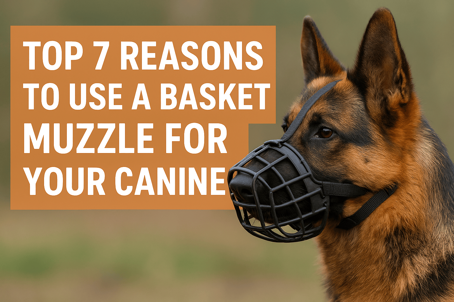 Top 7 Reasons to Use a Basket Muzzle for Your Canine