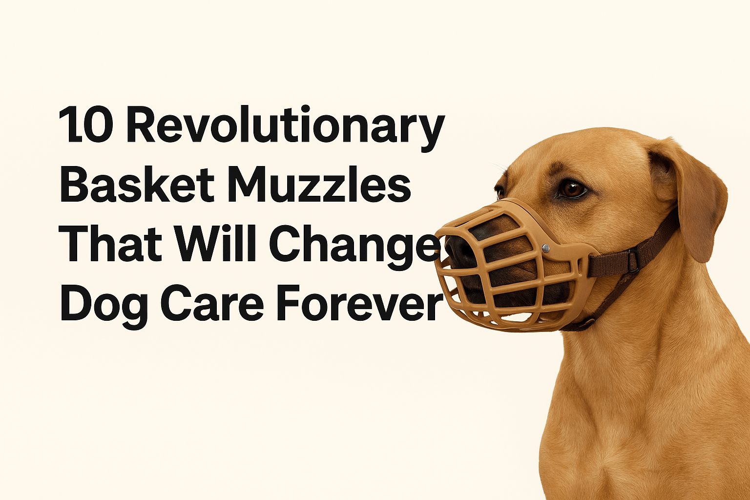 10 Revolutionary Basket Muzzles That Will Change Dog Care Forever