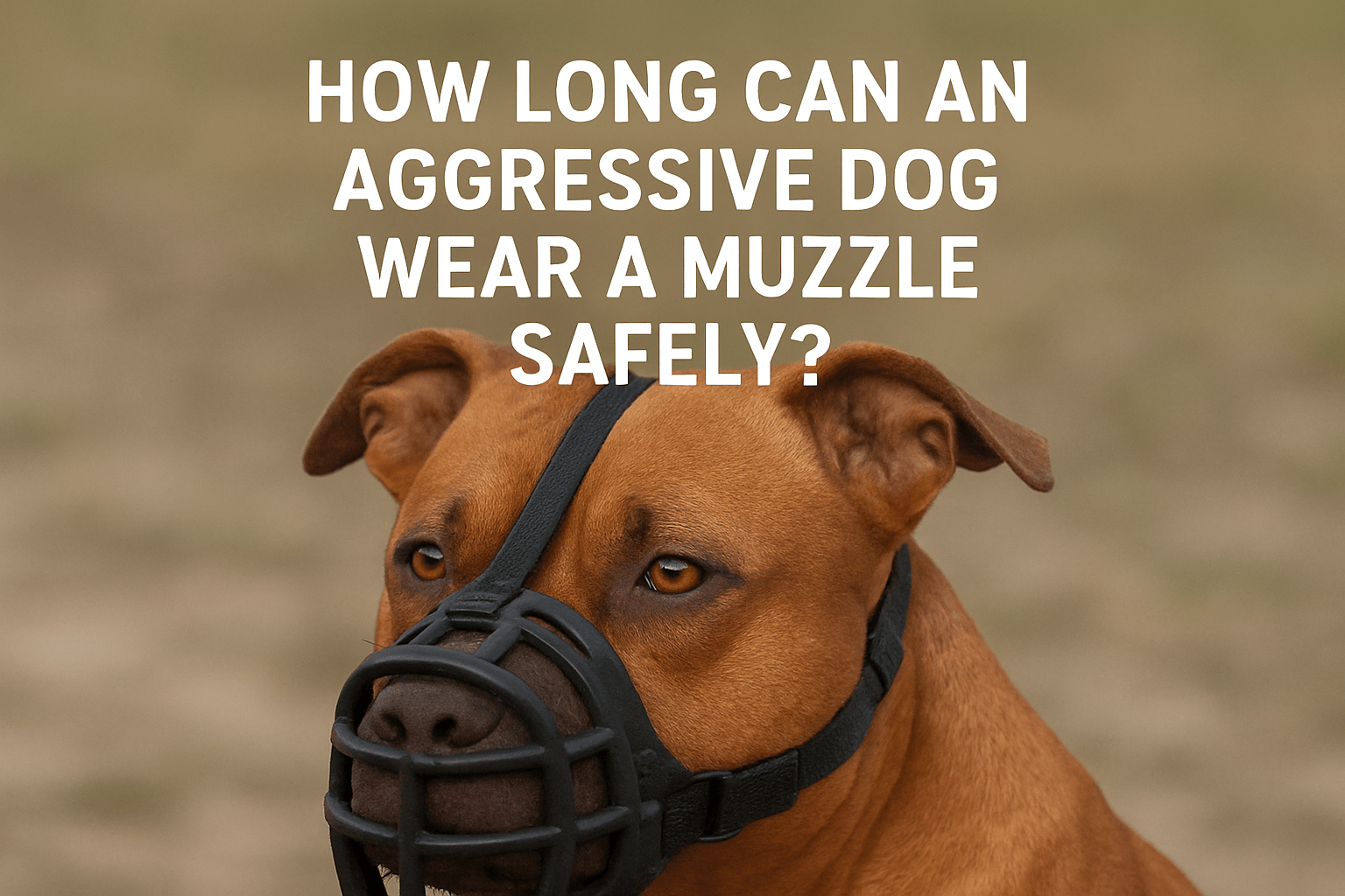 How Long Can an Aggressive Dog Wear a Muzzle Safely?