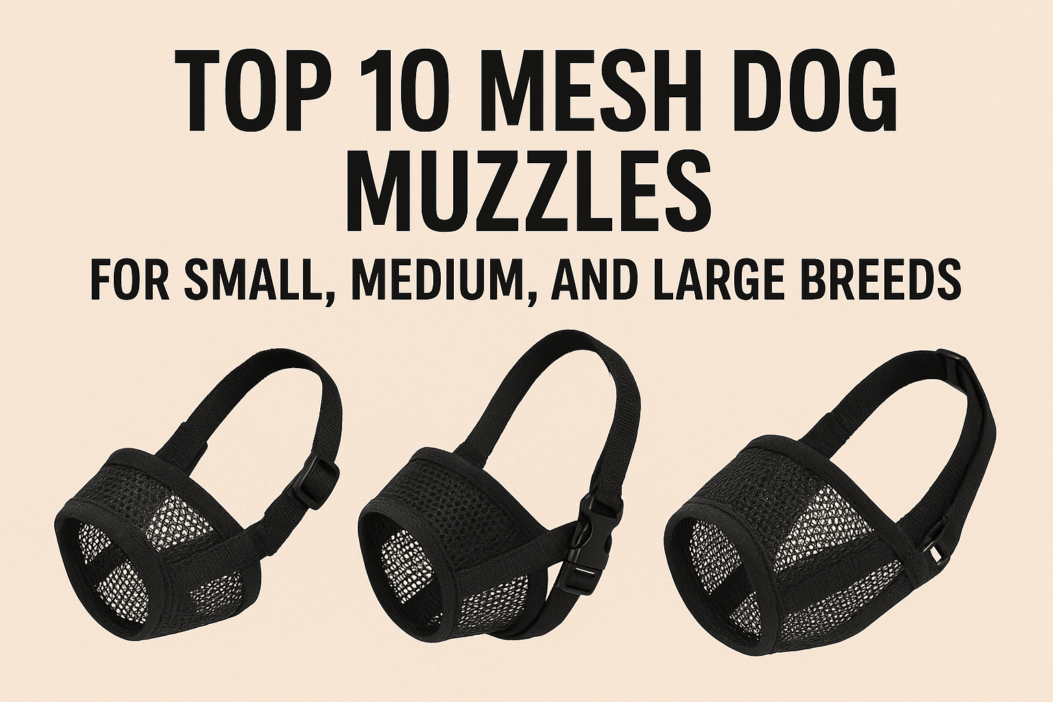 Top 10 Mesh Dog Muzzles for Small, Me