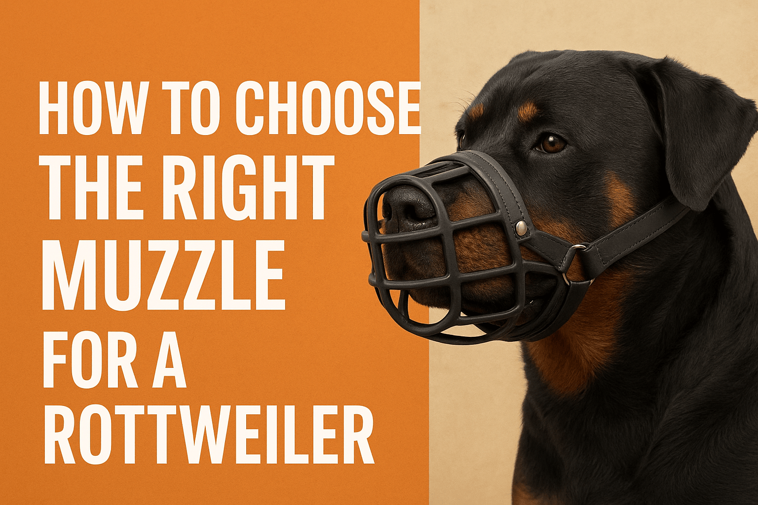 How to Choose the Right Muzzle for a Rottweiler