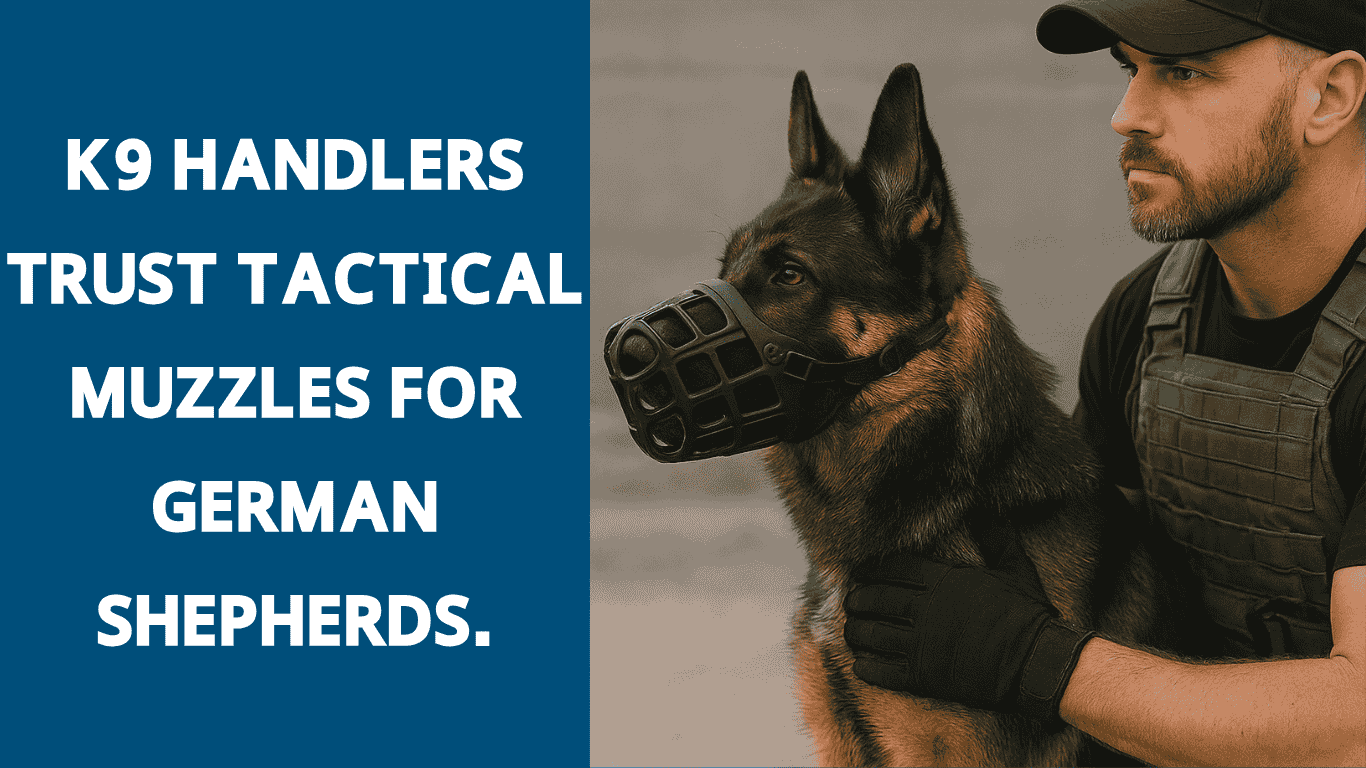 Why K9 Handlers Trust Tactical Muzzles for German Shepherds Safety, Control, and Performance