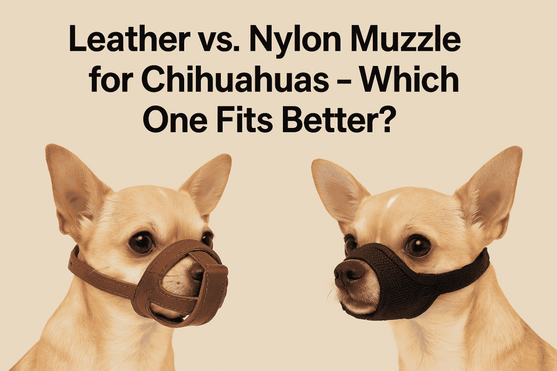 Leather vs. Nylon Muzzle for Chihuahuas – Which One Fits Better
