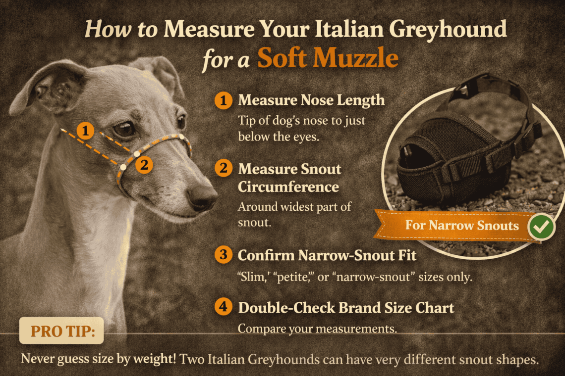 Best Soft Muzzles for Italian Greyhounds With Narrow Snouts