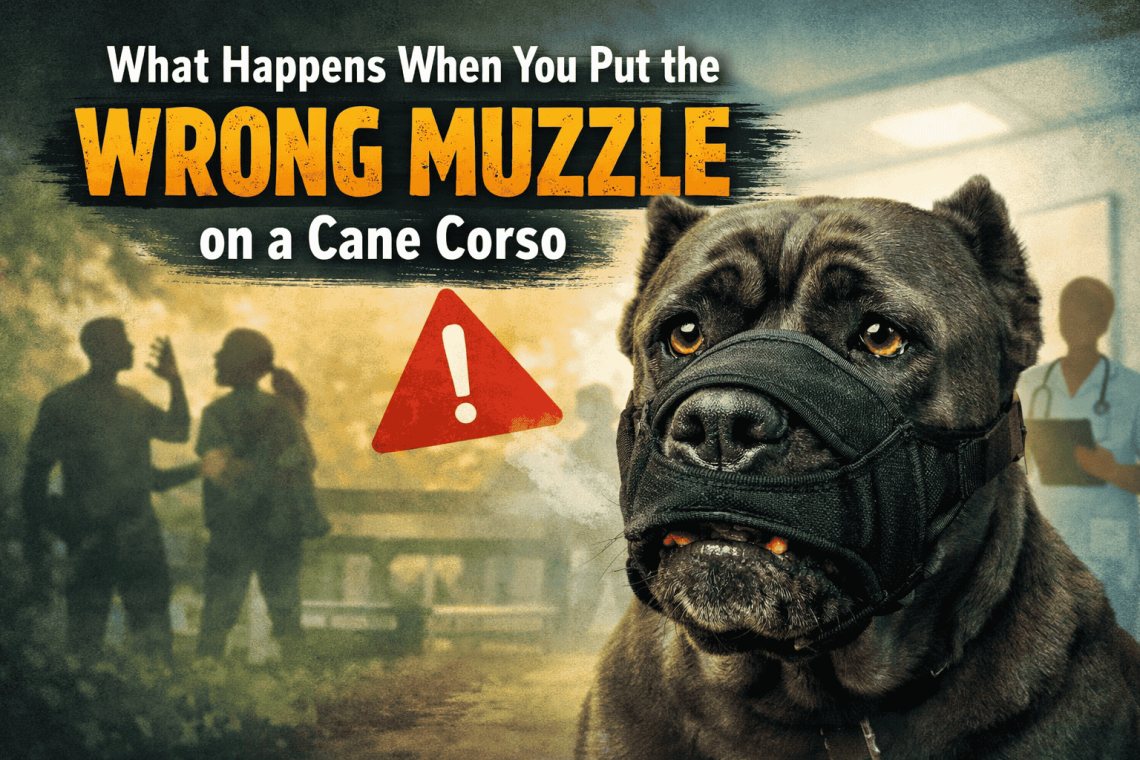 Wrong Muzzle on a Cane Corso