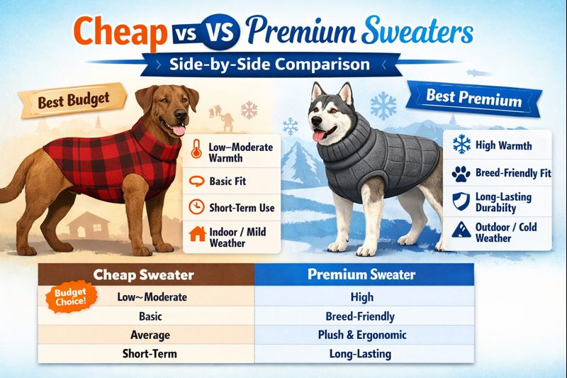 Cheap vs Premium Sweaters for Large Dogs – Which Is Worth It?