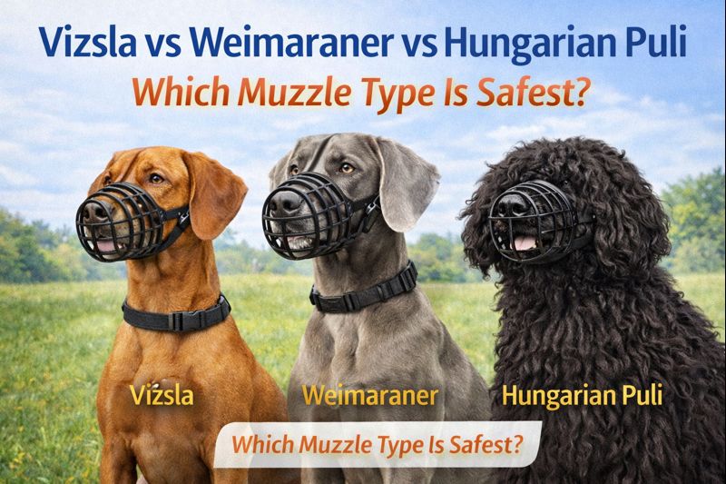Vizsla vs Weimaraner vs Hungarian Puli: Which Muzzle Type Is Safest? (UK Guide)