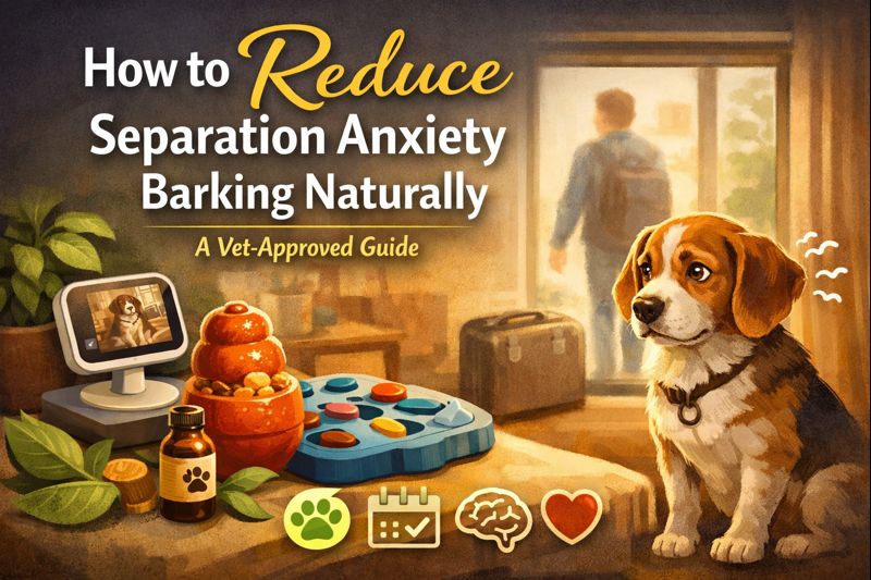 How to Reduce Separation Anxiety Barking Naturally: A Vet-Approved Guide for Dog Owners