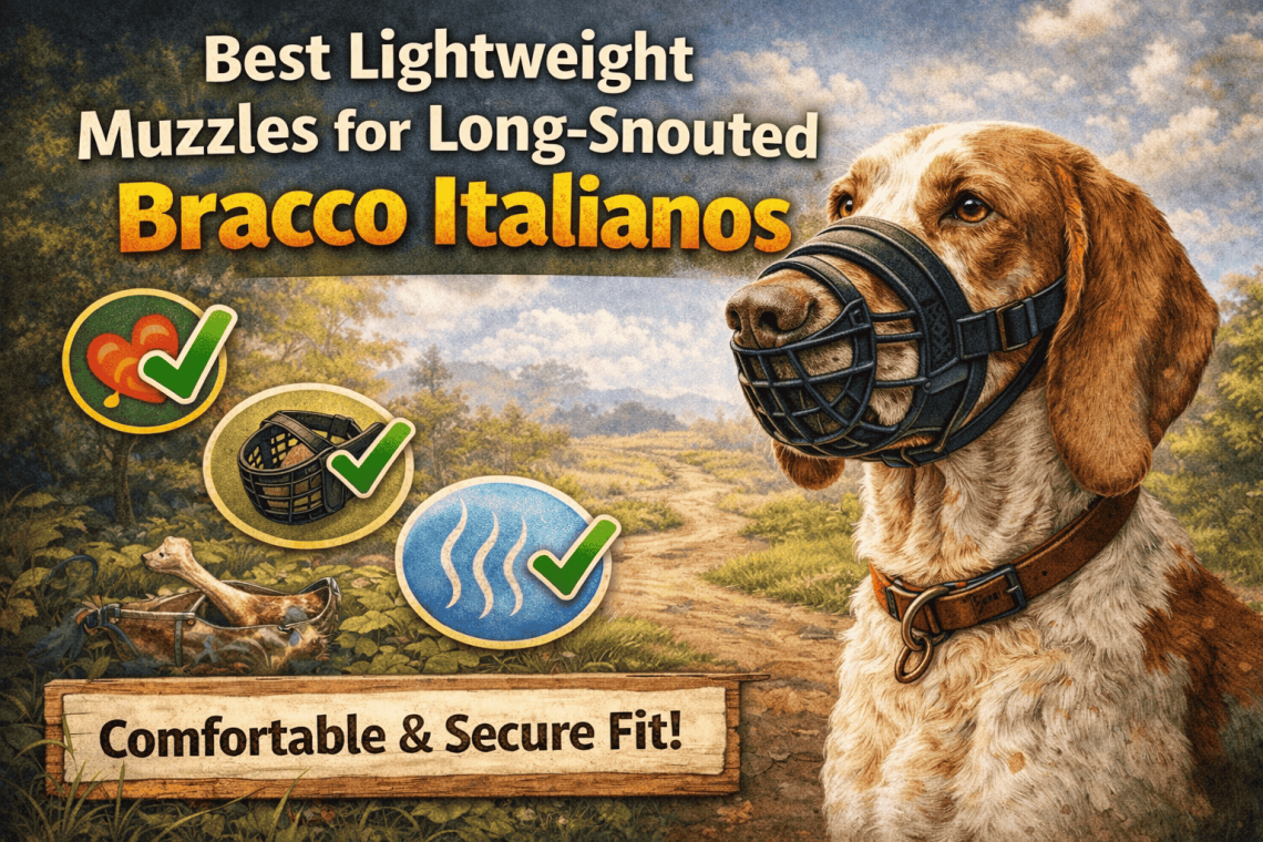 Best Lightweight Muzzles for Long-Snouted Bracco Italianos