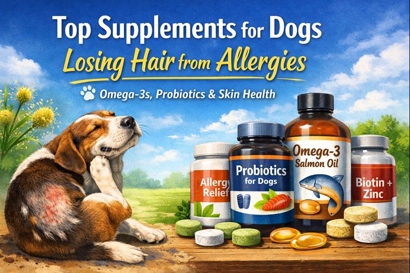 Top Supplements for Dogs Losing Hair from Allergies Vet-Backed Buying Guide