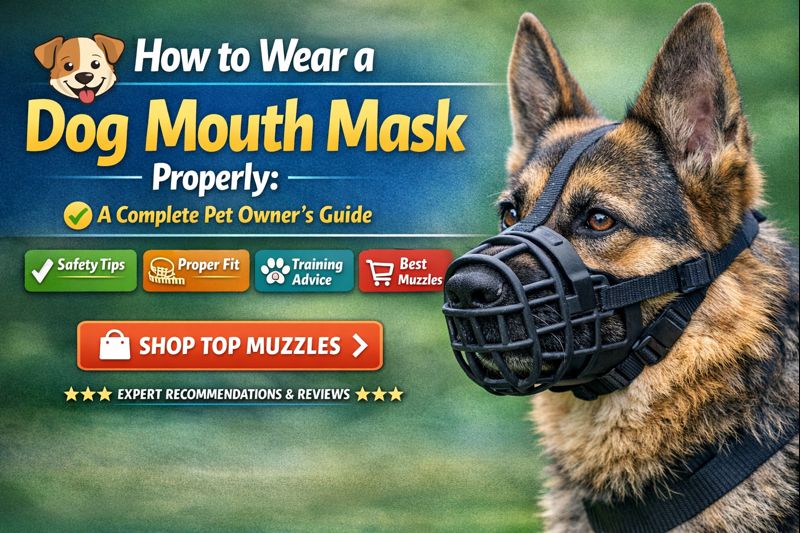 how to wear dog mouth mask
