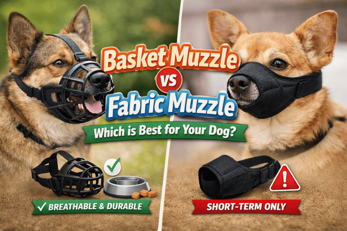 Durable Basket Muzzles vs Flexible Fabric Muzzles