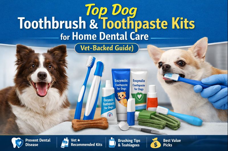 Top Dog Toothbrush and Toothpaste Kits for Home Dental Care