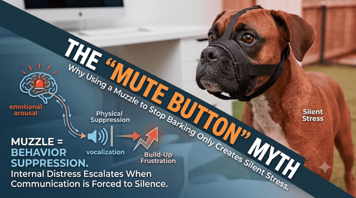 A Dog Barking + Muzzle = Silence Here’s Why That’s Completely Wrong (1)